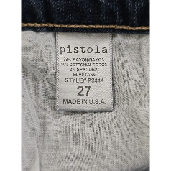Pistola Low Rise Jeans Womens Size 27 Style P8444 Medium Blue Wash - Picture 7 of 8